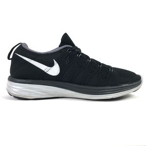 Nike Flyknit Lunar 2 Black White Running Sneakers | Womens 7